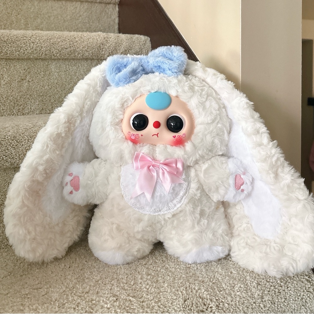 Baby Three 400% Sugar Baby White Bunny | Lucky Bag w/Card | Kawaii Gift